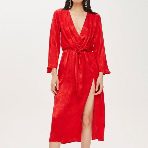 yellow patterned dress